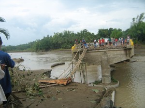 Maribong bridge destroyed